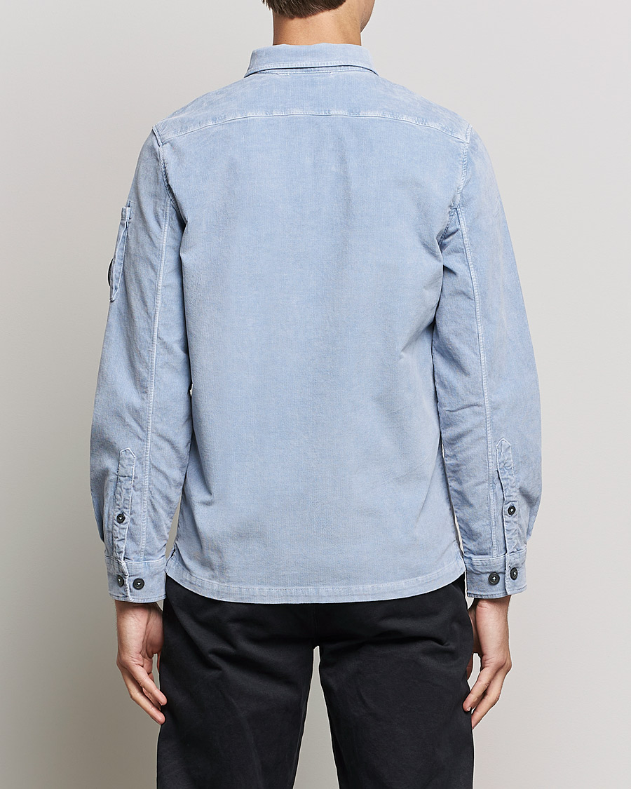 Herre | Skjorter | C.P. Company | Corduroy Lens Overshirt Light Blue
