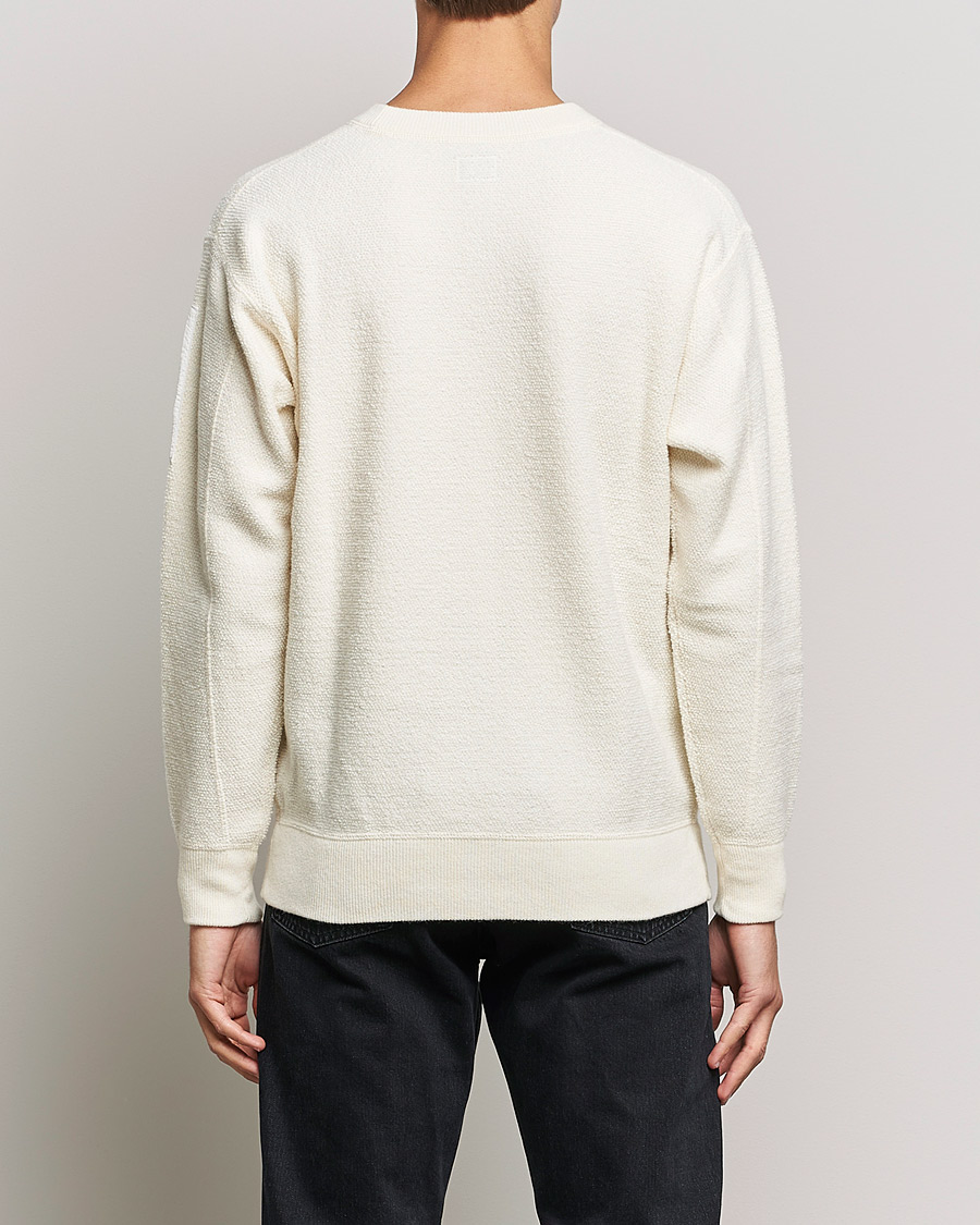 Herre | Gensere | C.P. Company | Structured Lambswool Lens Roundneck White