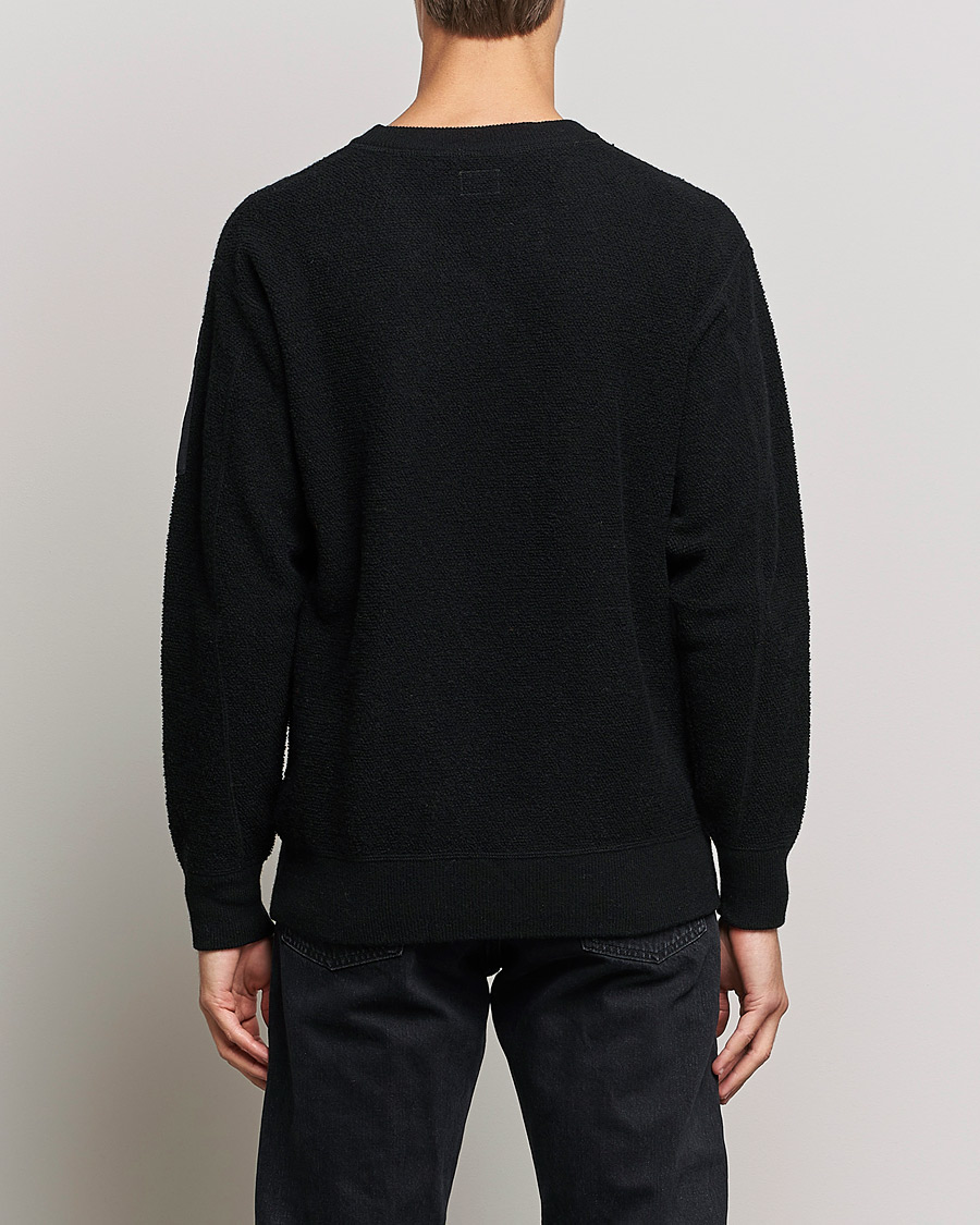 Herre | Gensere | C.P. Company | Structured Lambswool Lens Roundneck Black