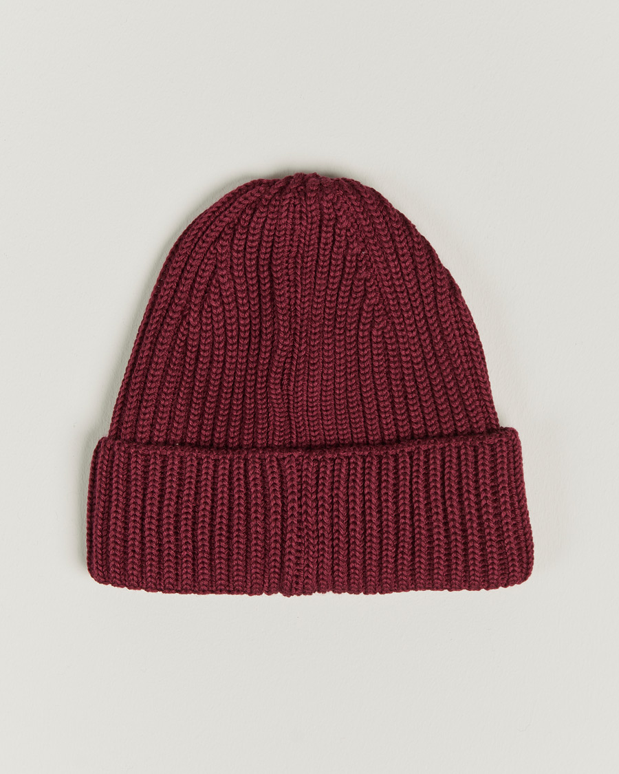 Herre | C.P. Company Knitted Merino Lens Beanie Bordeaux | C.P. Company | Knitted Merino Lens Beanie Bordeaux