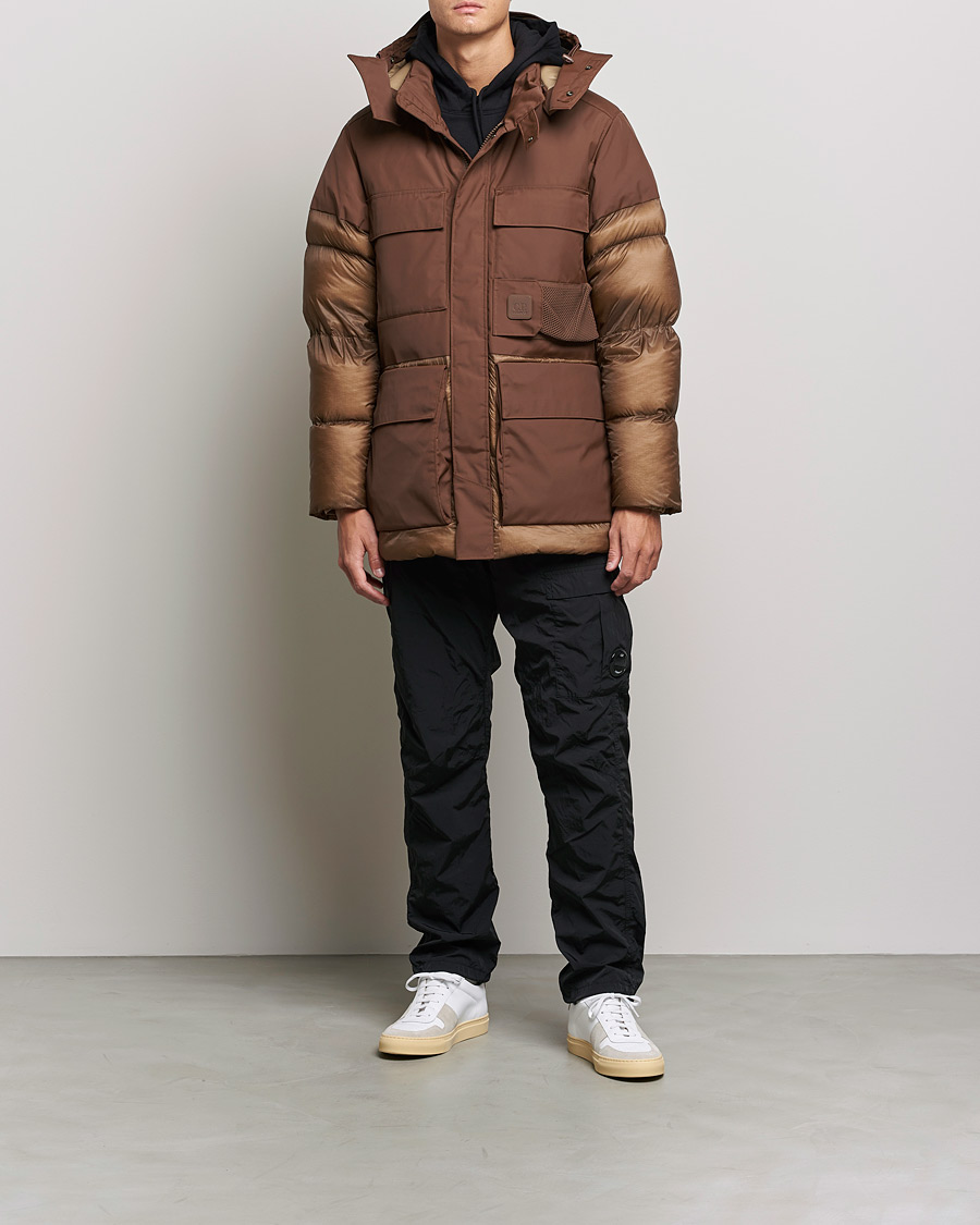 Herre | Jakker | C.P. Company | Metropolis Dynatec Mixed Padded Parka Brown