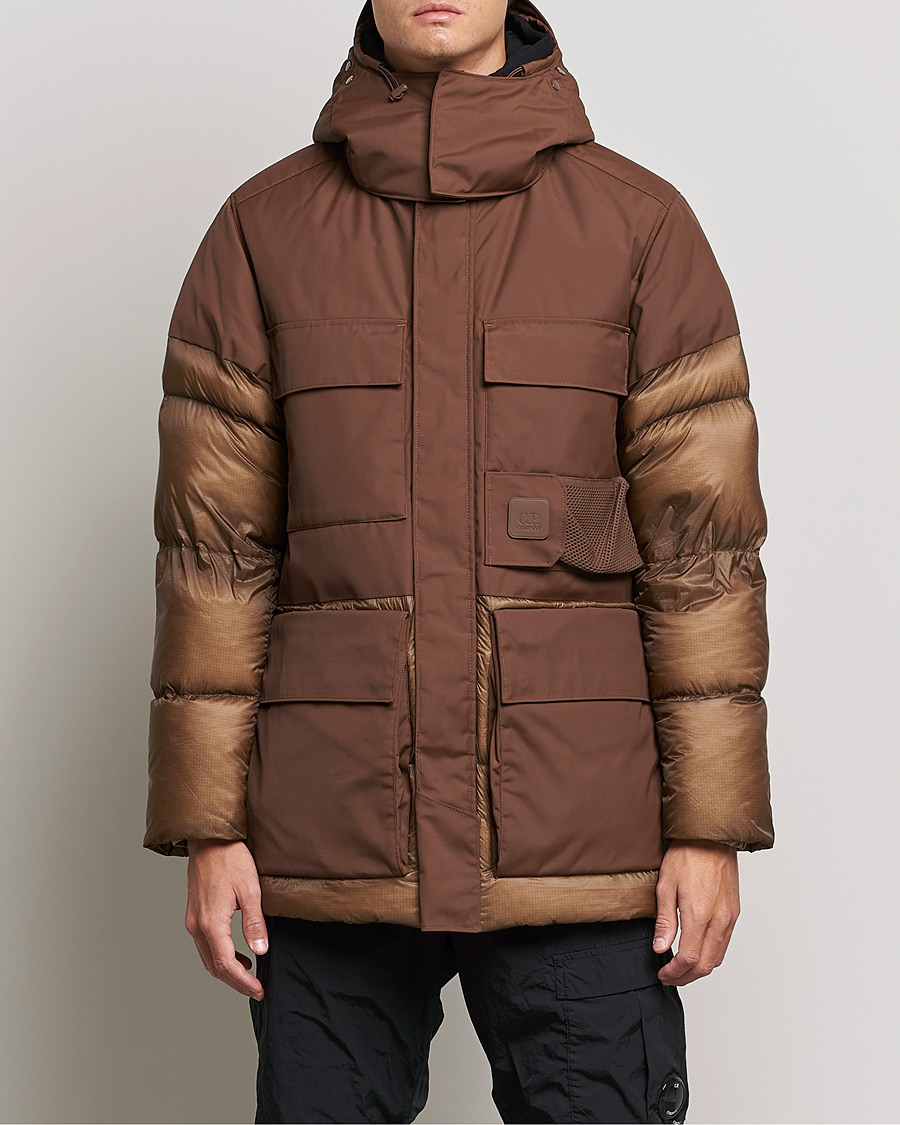 Herre | Jakker | C.P. Company | Metropolis Dynatec Mixed Padded Parka Brown