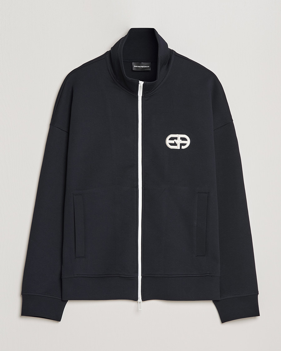 Herre | Gensere | Emporio Armani | Wool Cardigan Dark Navy