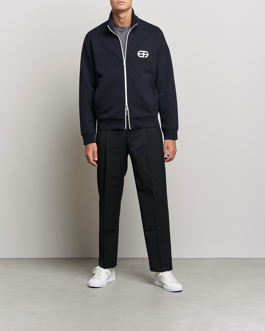 Herre | Gensere | Emporio Armani | Wool Cardigan Dark Navy