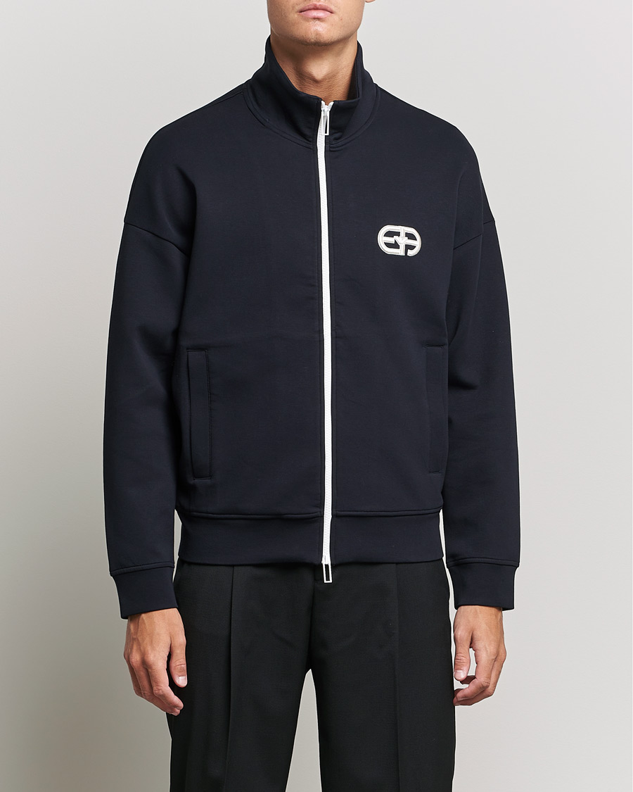 Herre | Gensere | Emporio Armani | Wool Cardigan Dark Navy
