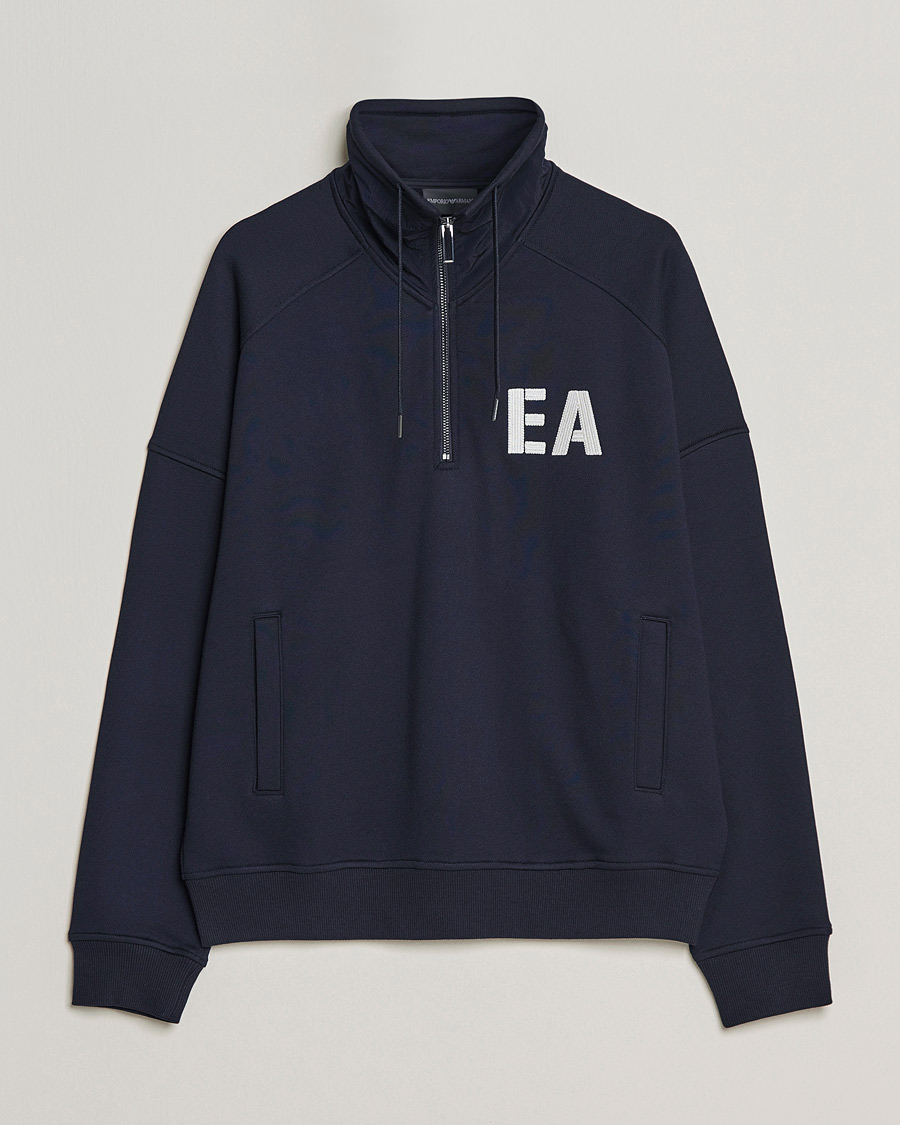 Herre | Gensere | Emporio Armani | Half Zip Sweater Navy