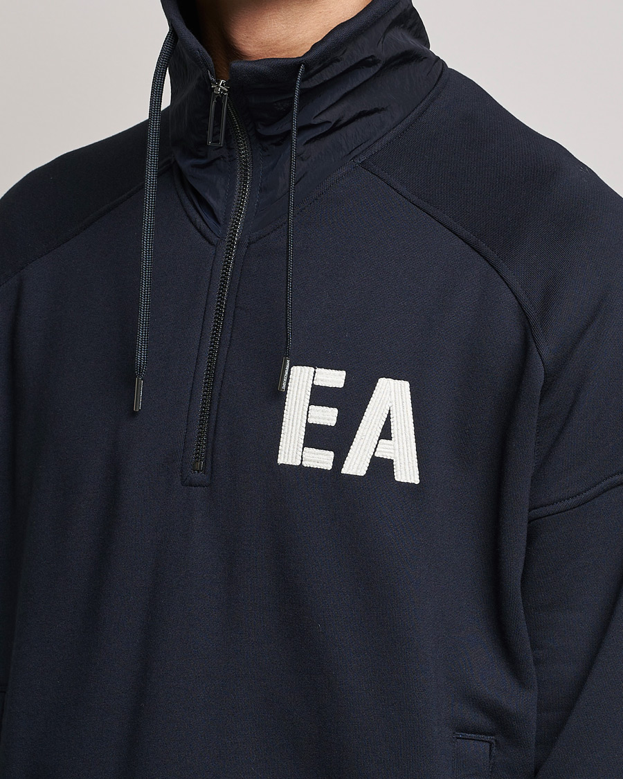 Herre | Gensere | Emporio Armani | Half Zip Sweater Navy