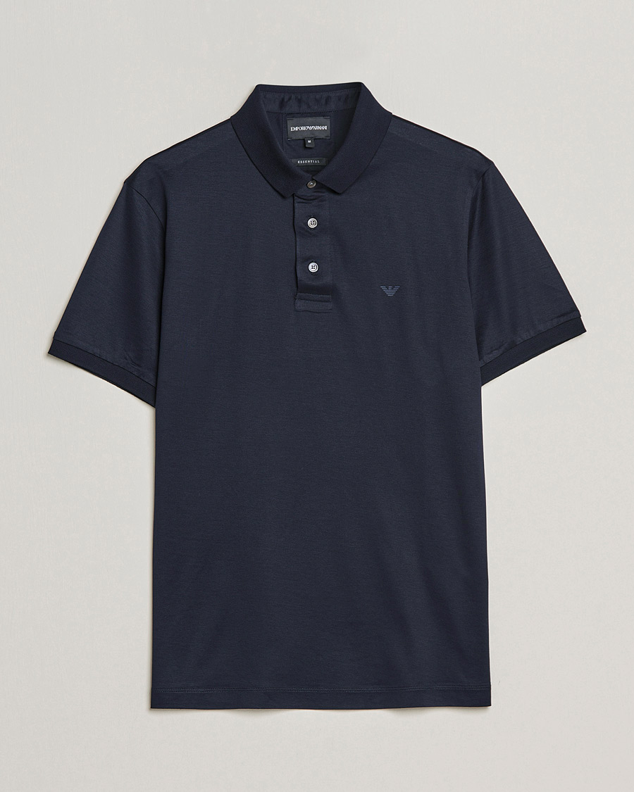 Herre | Pikéer | Emporio Armani | Cotton Stretch  Pique Navy