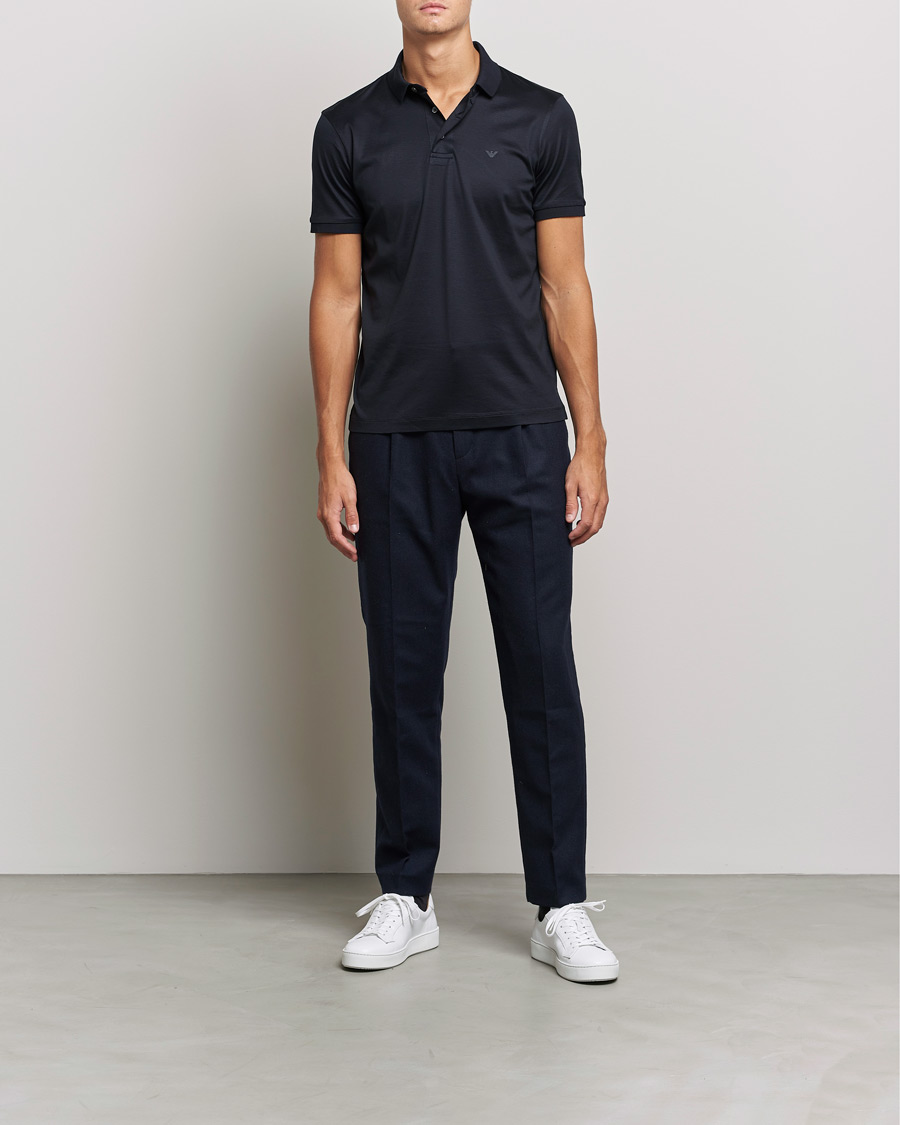 Herre | Pikéer | Emporio Armani | Cotton Stretch  Pique Navy