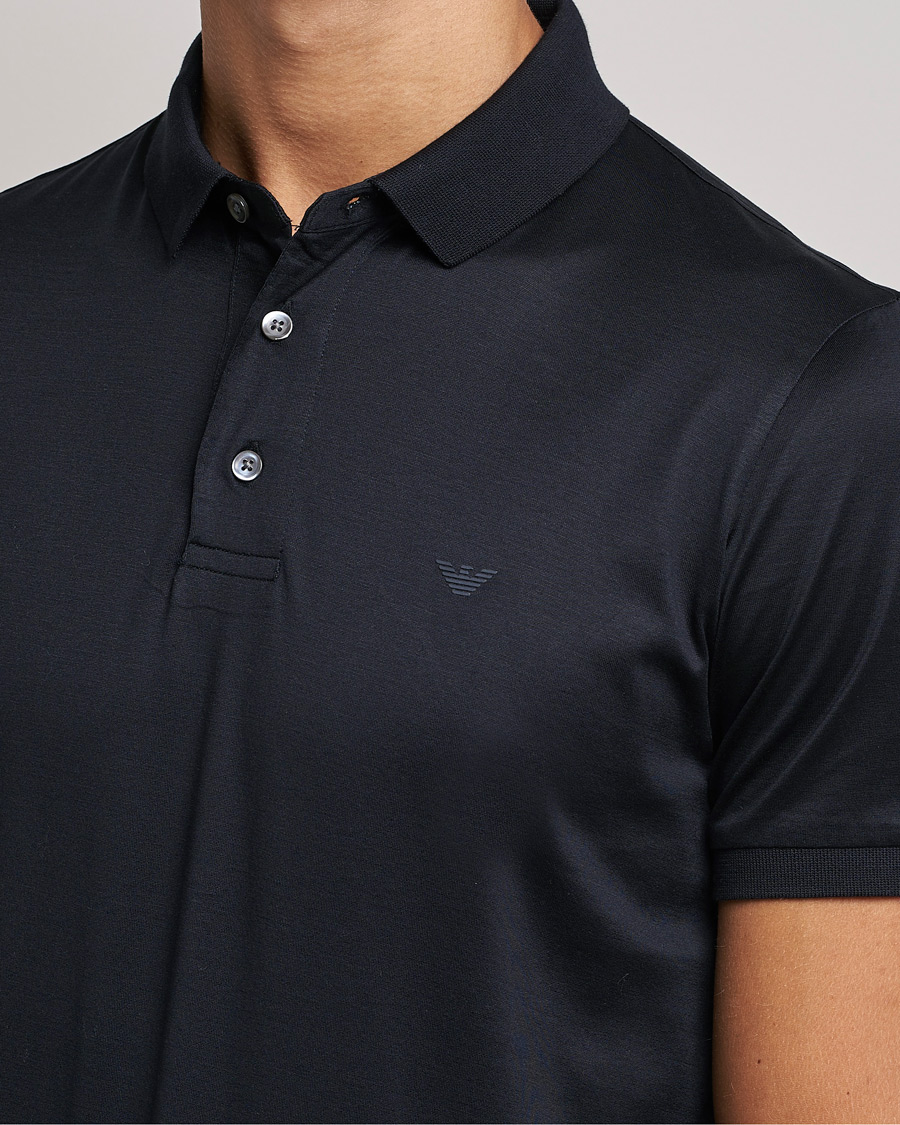 Herre | Pikéer | Emporio Armani | Cotton Stretch  Pique Navy