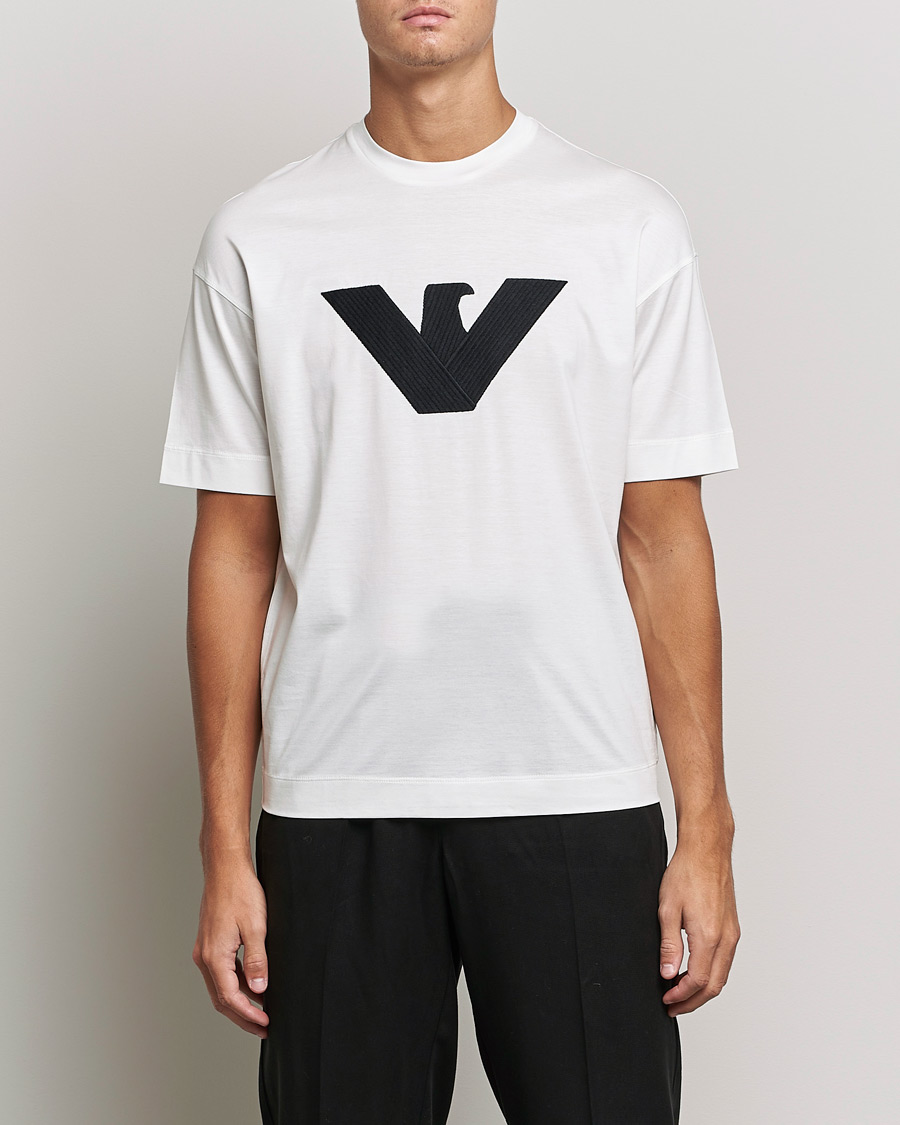 Herre | T-Shirts | Emporio Armani | Logo Cotton Tee White