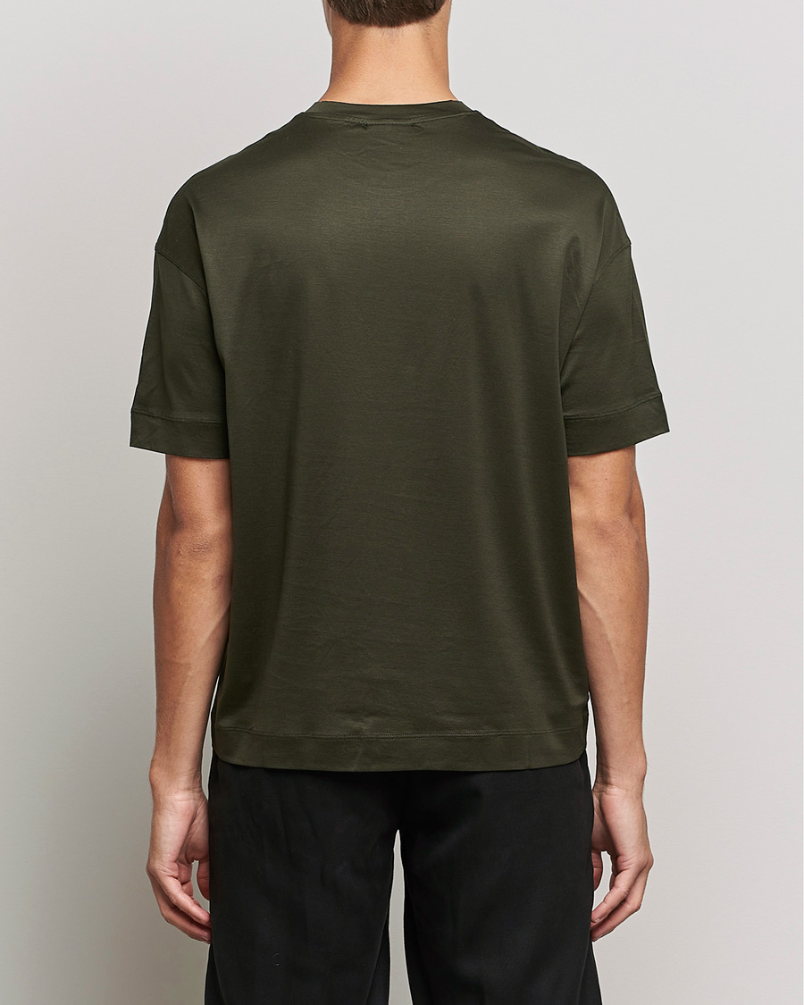 Herre | T-Shirts | Emporio Armani | Logo Cotton Tee Green