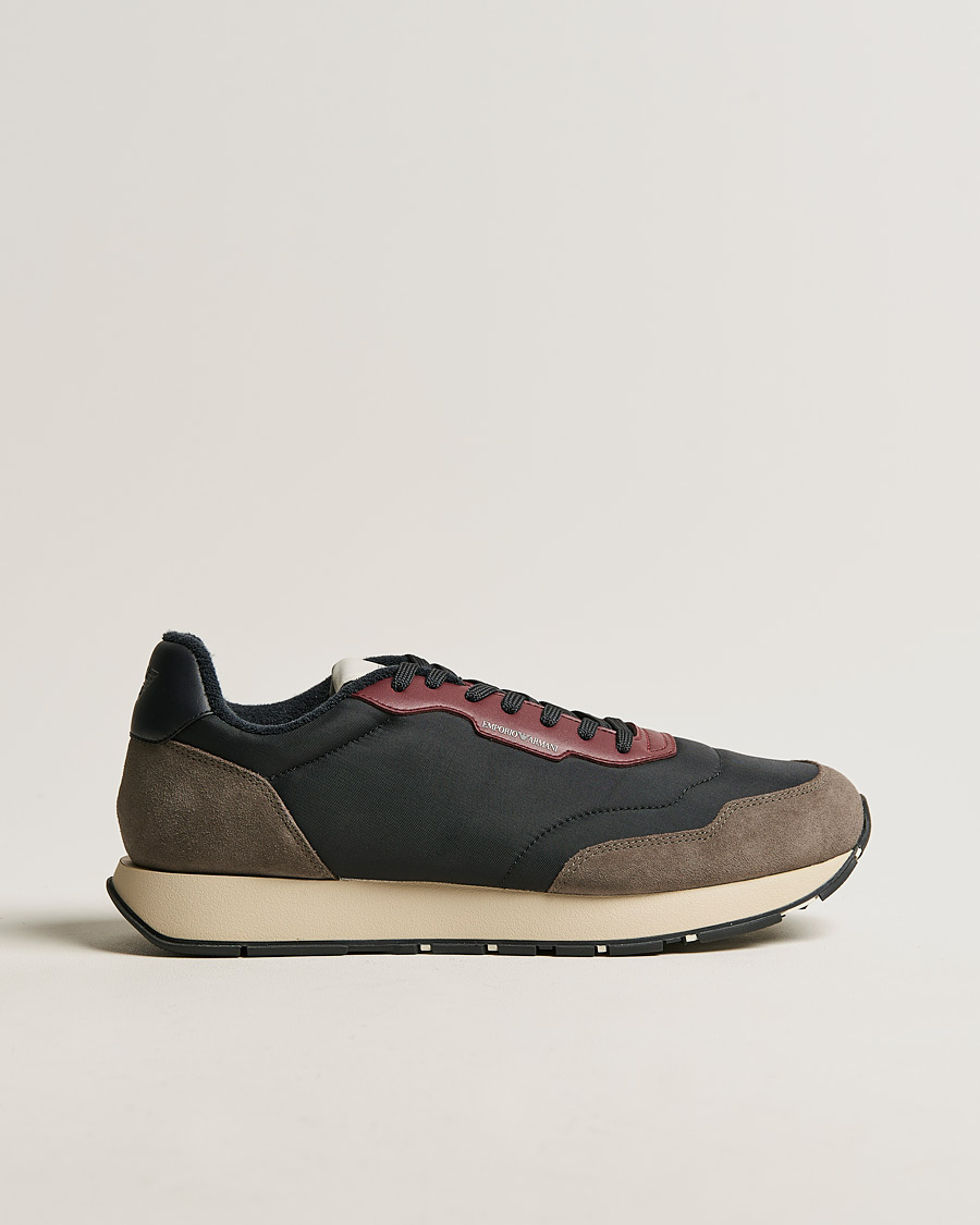 Herre | Emporio Armani Running Sneaker Black | Emporio Armani | Running Sneaker Black