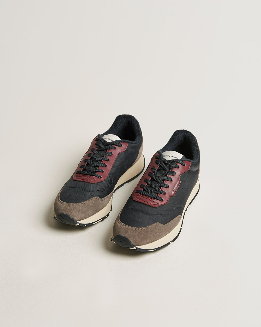 Herre | Emporio Armani Running Sneaker Black | Emporio Armani | Running Sneaker Black