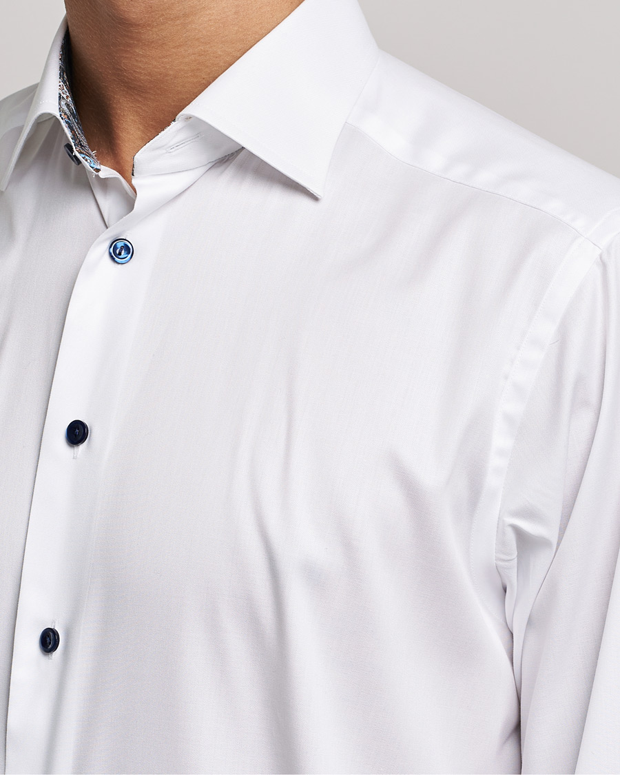 Herre | Skjorter | Eton | Organic Cotton Signature Twill Contemporary Shirt White