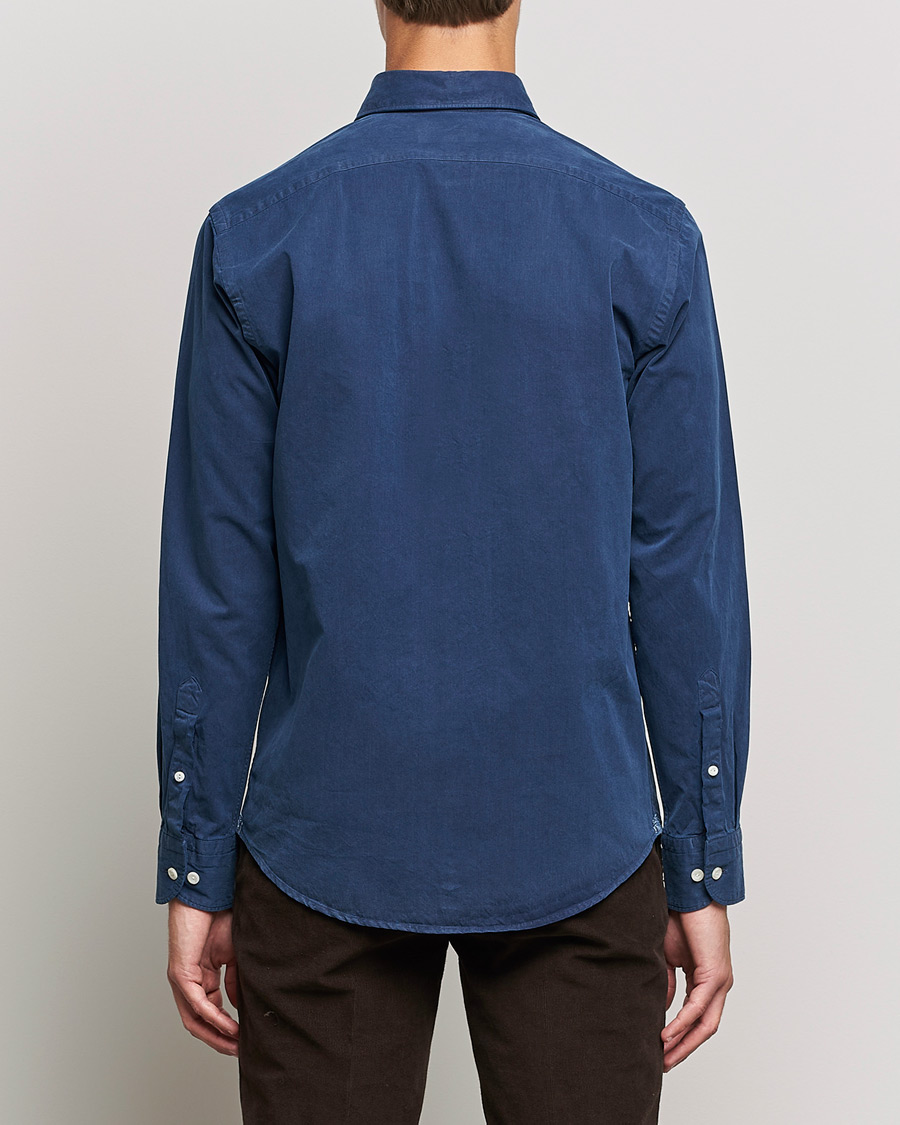 Herre | Skjorter | Eton | Recycled Cotton Denim Shirt Blue