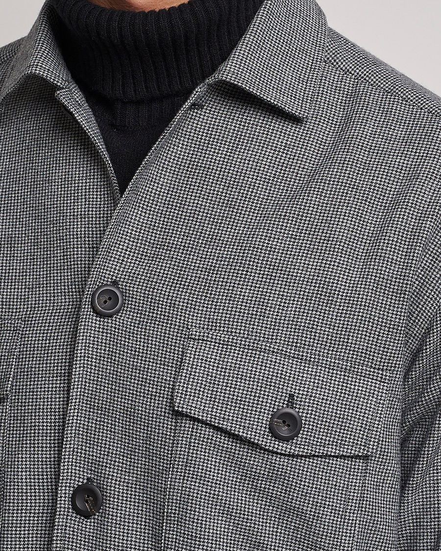 Herre | Skjorter | Eton | Wool Cashmere Overshirt Black