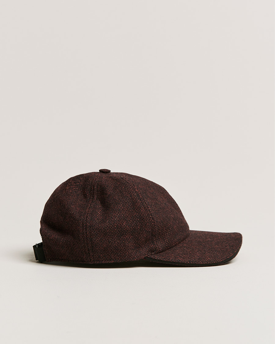 Herre | Hatter og capser | Eton | Wool Baseboll Cap Dark Red