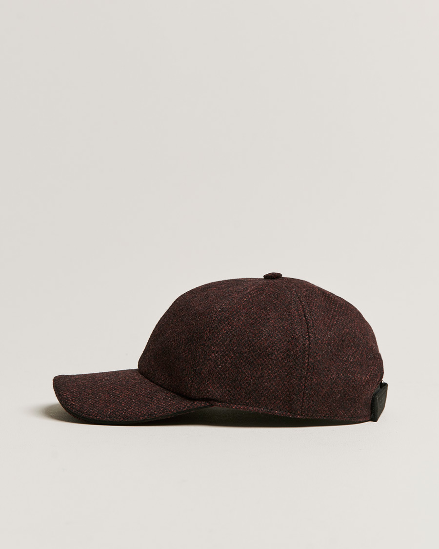 Herre | Hatter og capser | Eton | Wool Baseboll Cap Dark Red