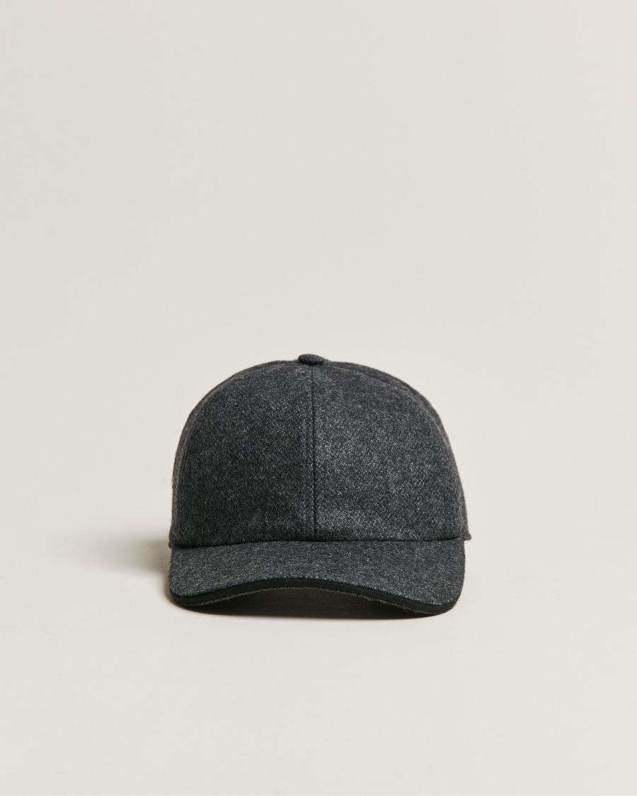 Herre | Eton Wool Baseboll Cap Grey | Eton | Wool Baseboll Cap Grey