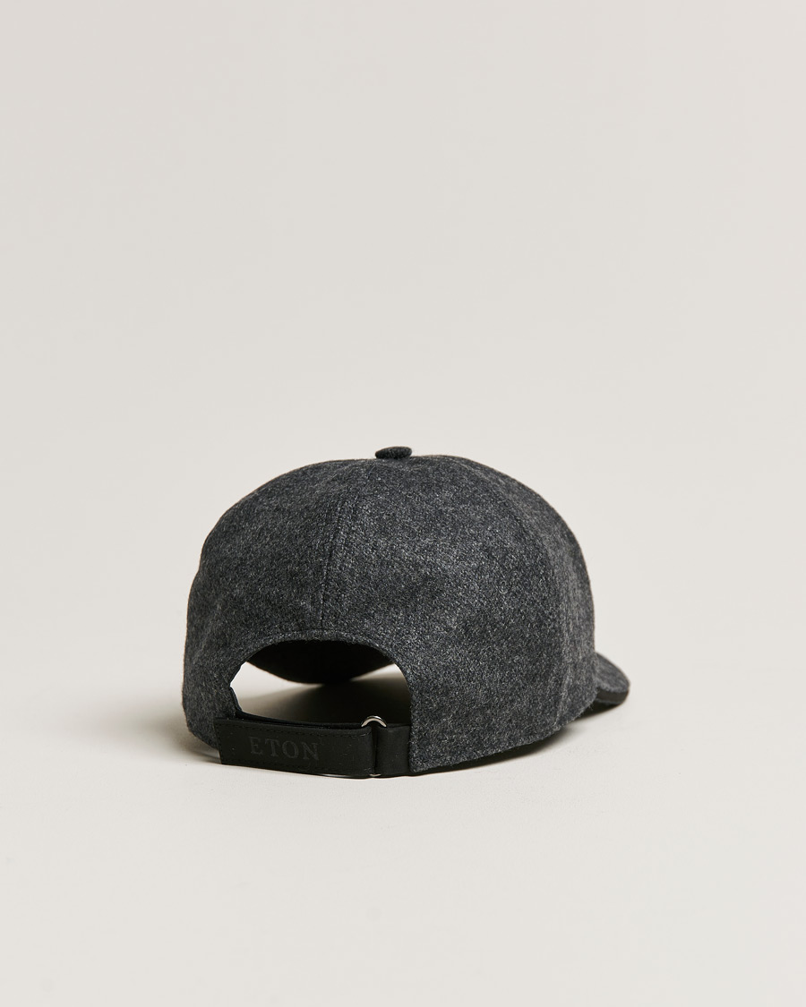 Herre | Eton Wool Baseboll Cap Grey | Eton | Wool Baseboll Cap Grey