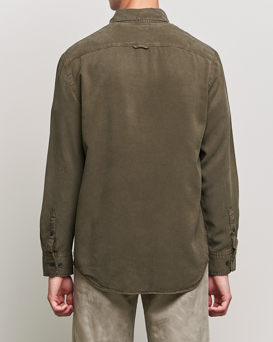 Herre | Skjorter | Filippa K | Zachary Tencel Shirt Dark Forest Green