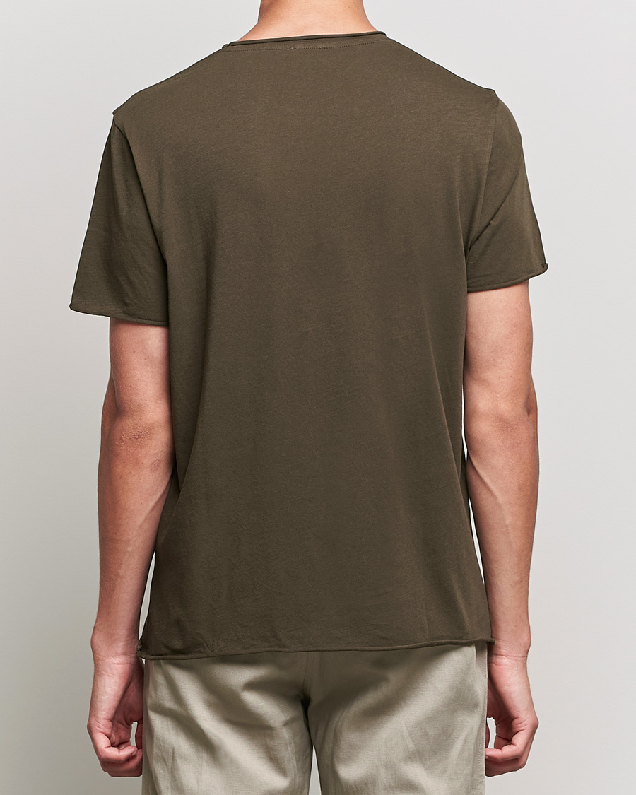 Herre | T-Shirts | Filippa K | Roll Neck T-Shirt Dark Forest Green