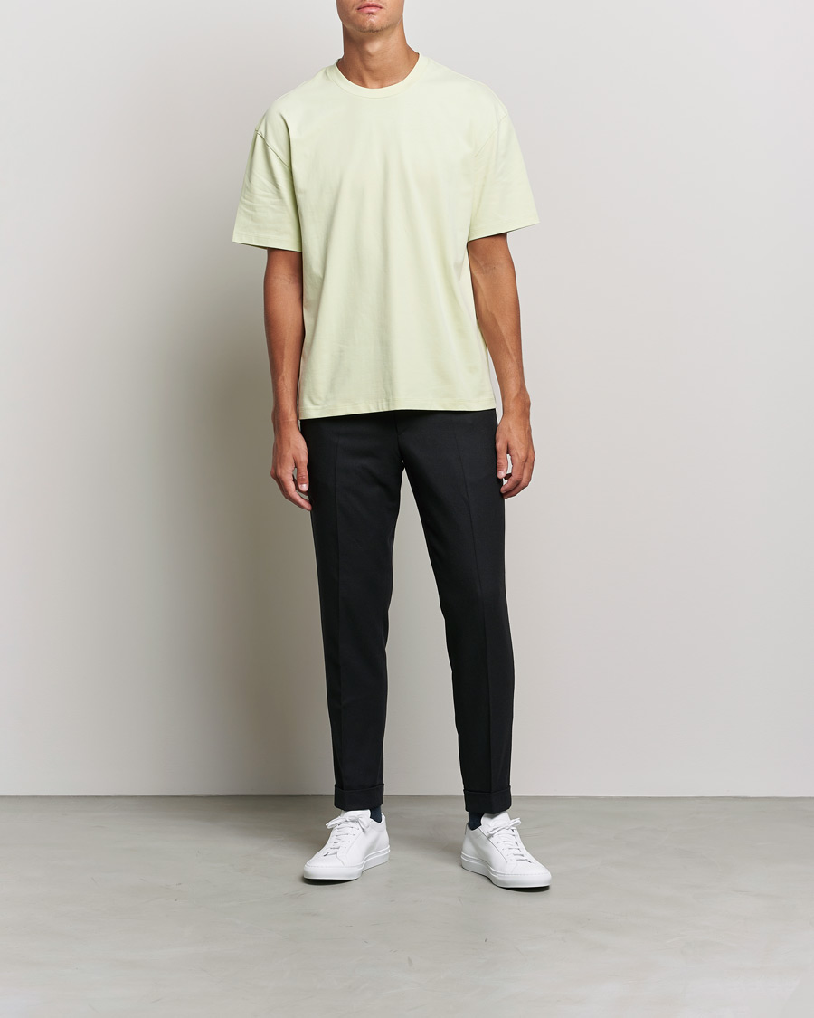 Herre | T-Shirts | Filippa K | Brushed Cotton Tee Pale Green