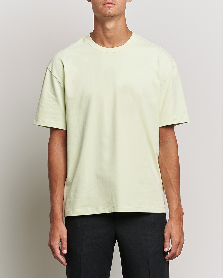 Herre | T-Shirts | Filippa K | Brushed Cotton Tee Pale Green