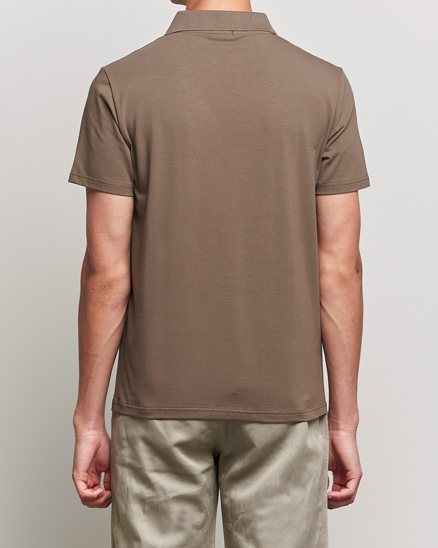 Herre | Pikéer | Filippa K | Lycra Polo T-shirt Mole Grey