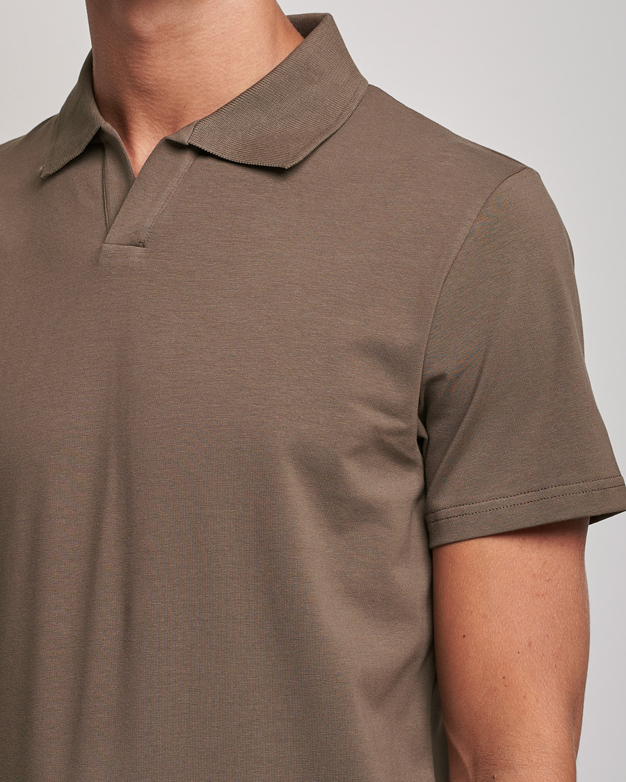 Herre | Pikéer | Filippa K | Lycra Polo T-shirt Mole Grey