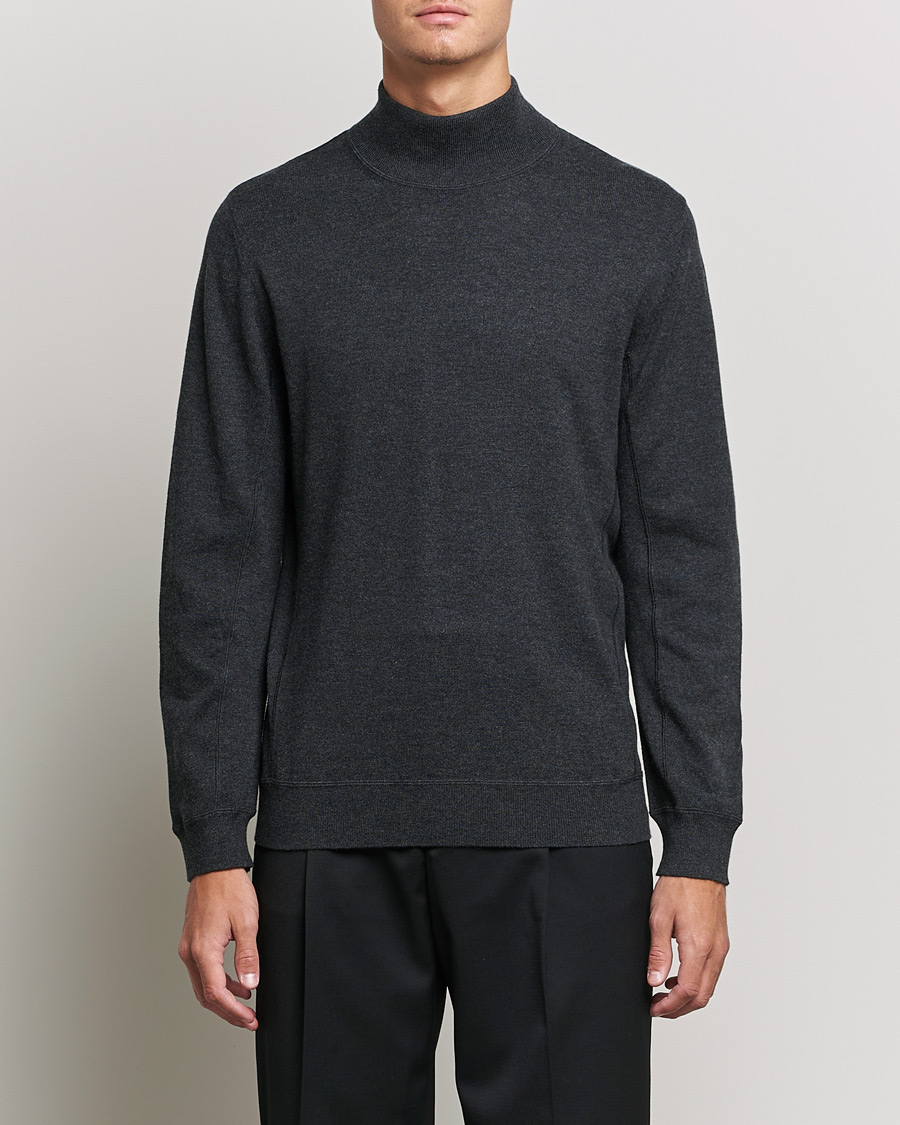 Herre | | Filippa K | Mark Cotton Wool Turtleneck Antracite Melange