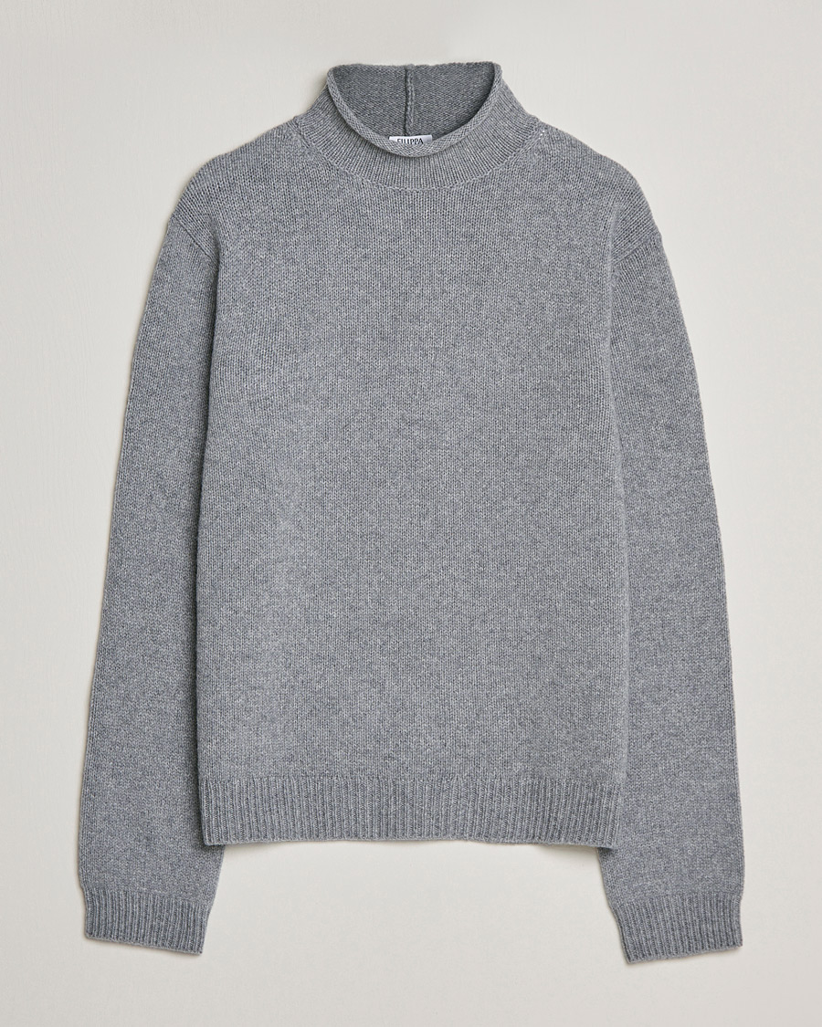 Herre | Gensere | Filippa K | Milo Wool Cashmere Sweater Mid Grey Melange