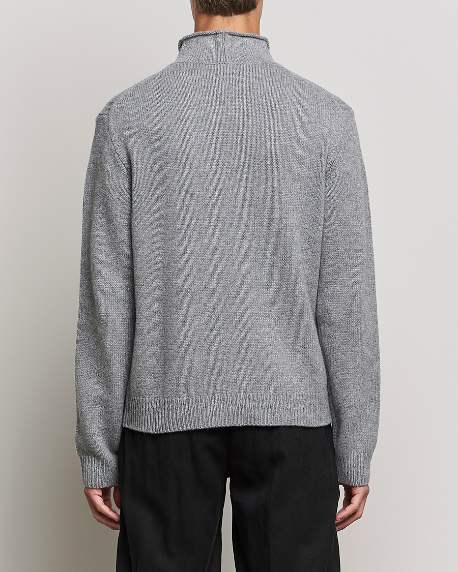 Herre | Gensere | Filippa K | Milo Wool Cashmere Sweater Mid Grey Melange