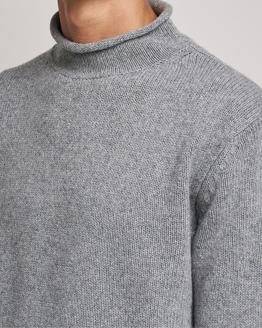 Herre | Gensere | Filippa K | Milo Wool Cashmere Sweater Mid Grey Melange