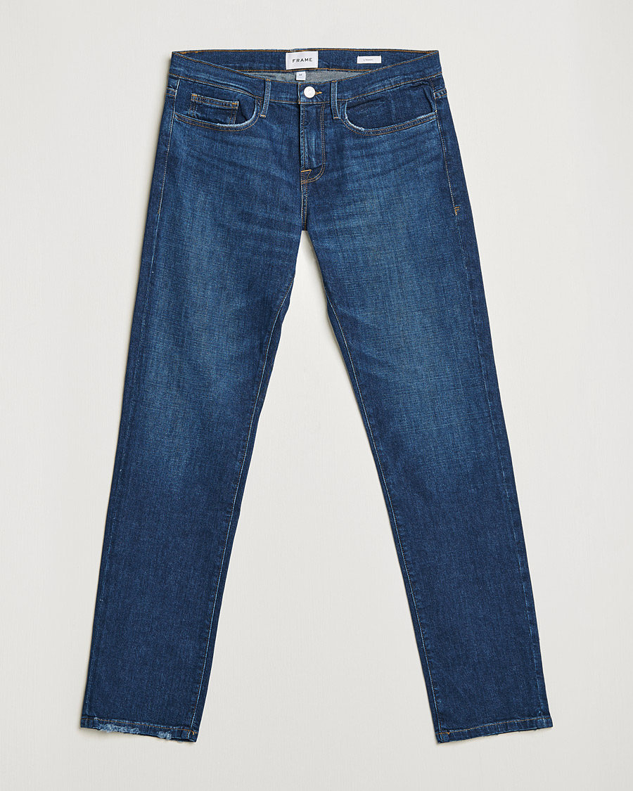 Herre | Jeans | FRAME | L´Homme Slim Stretch Degradable Jeans Indigo Land