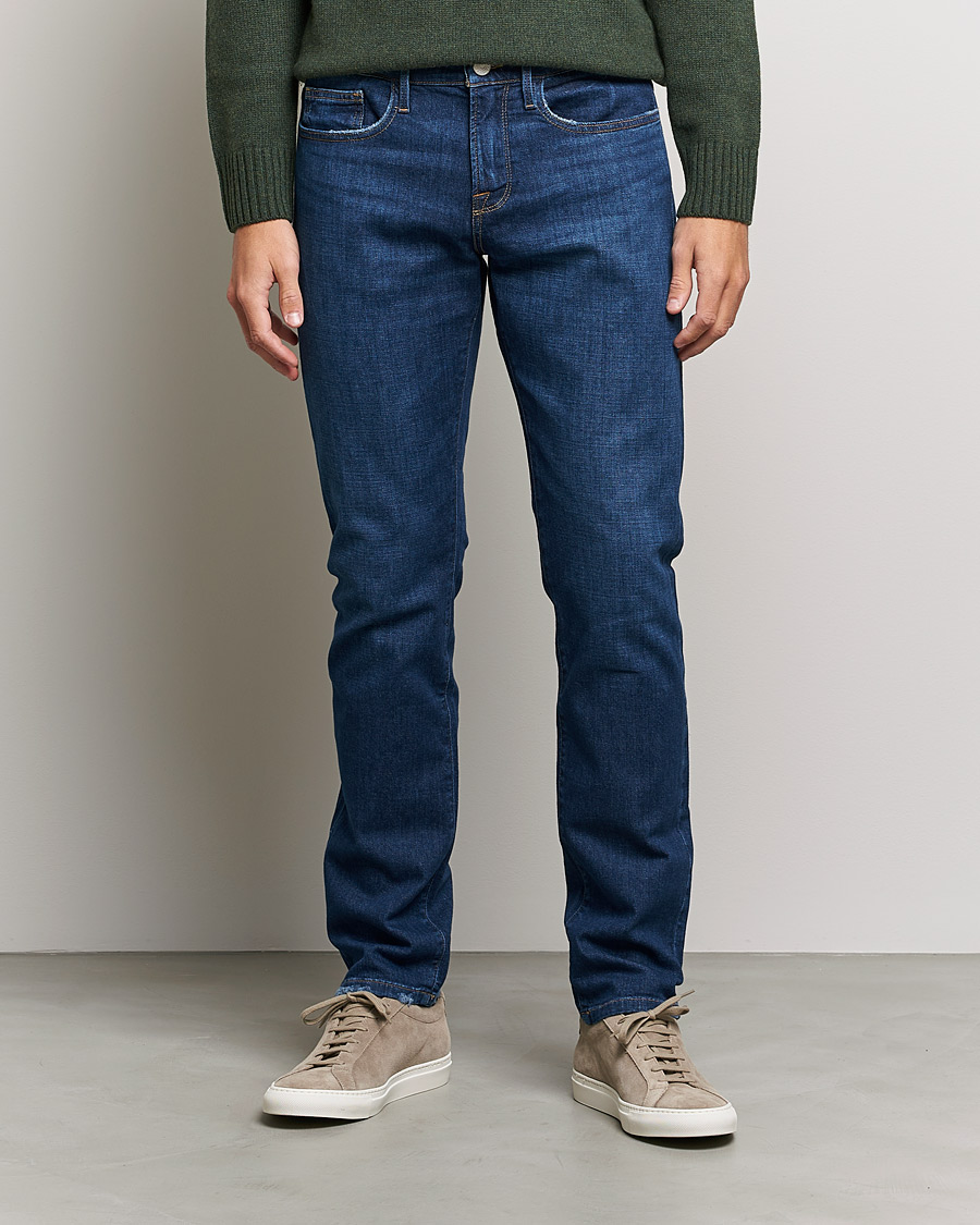 Herre | FRAME | FRAME | L´Homme Slim Stretch Degradable Jeans Indigo Land