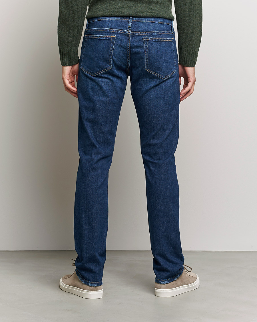 Herre | Jeans | FRAME | L´Homme Slim Stretch Degradable Jeans Indigo Land