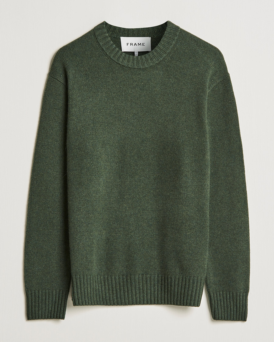 Herre | Gensere | FRAME | Cashmere Sweater Military Green