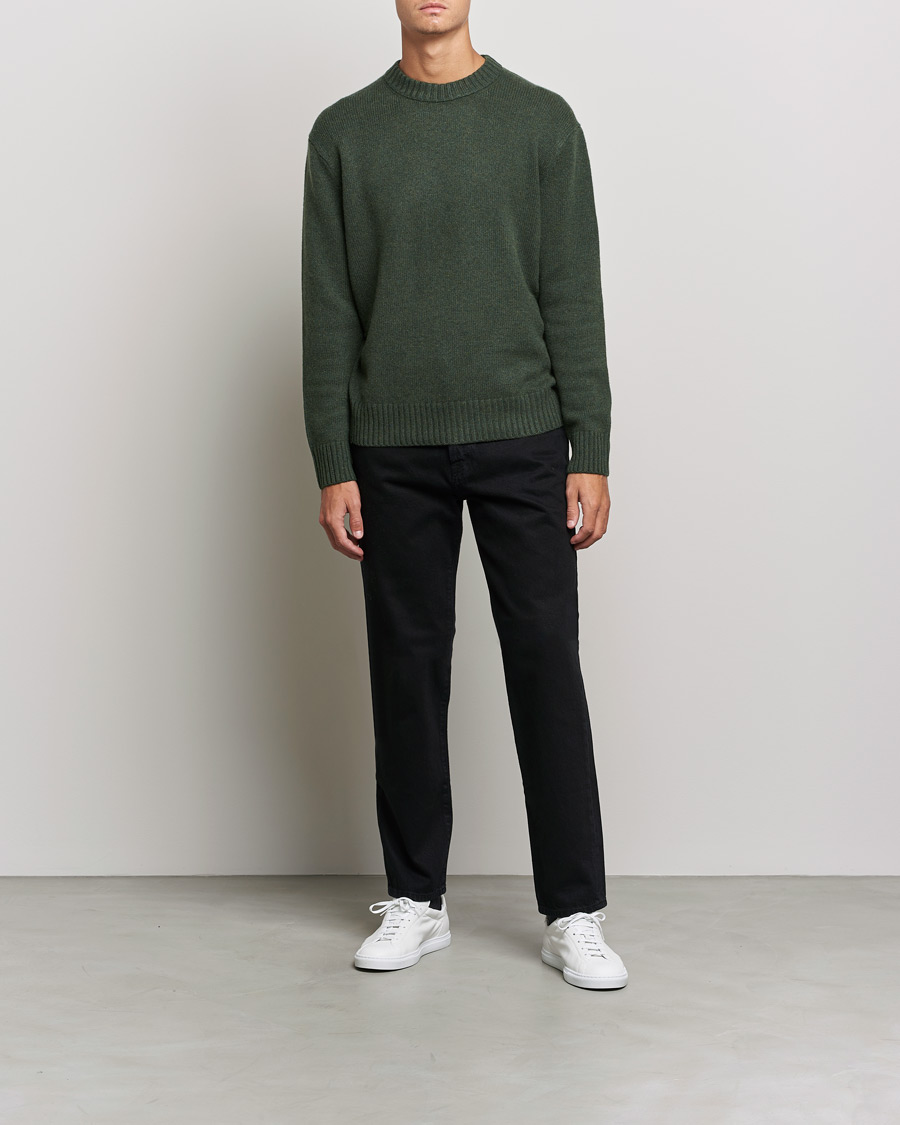 Herre | Gensere | FRAME | Cashmere Sweater Military Green