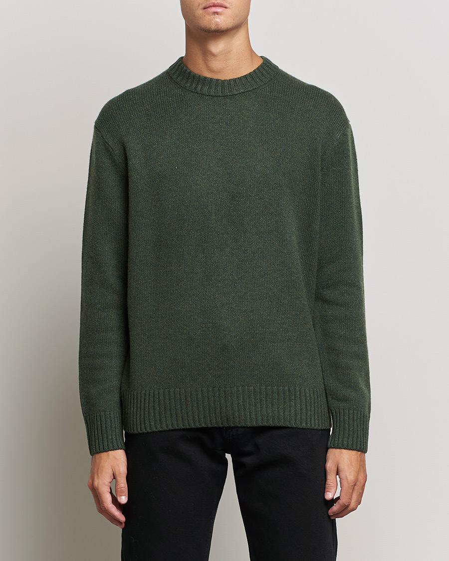 Herre | Gensere | FRAME | Cashmere Sweater Military Green