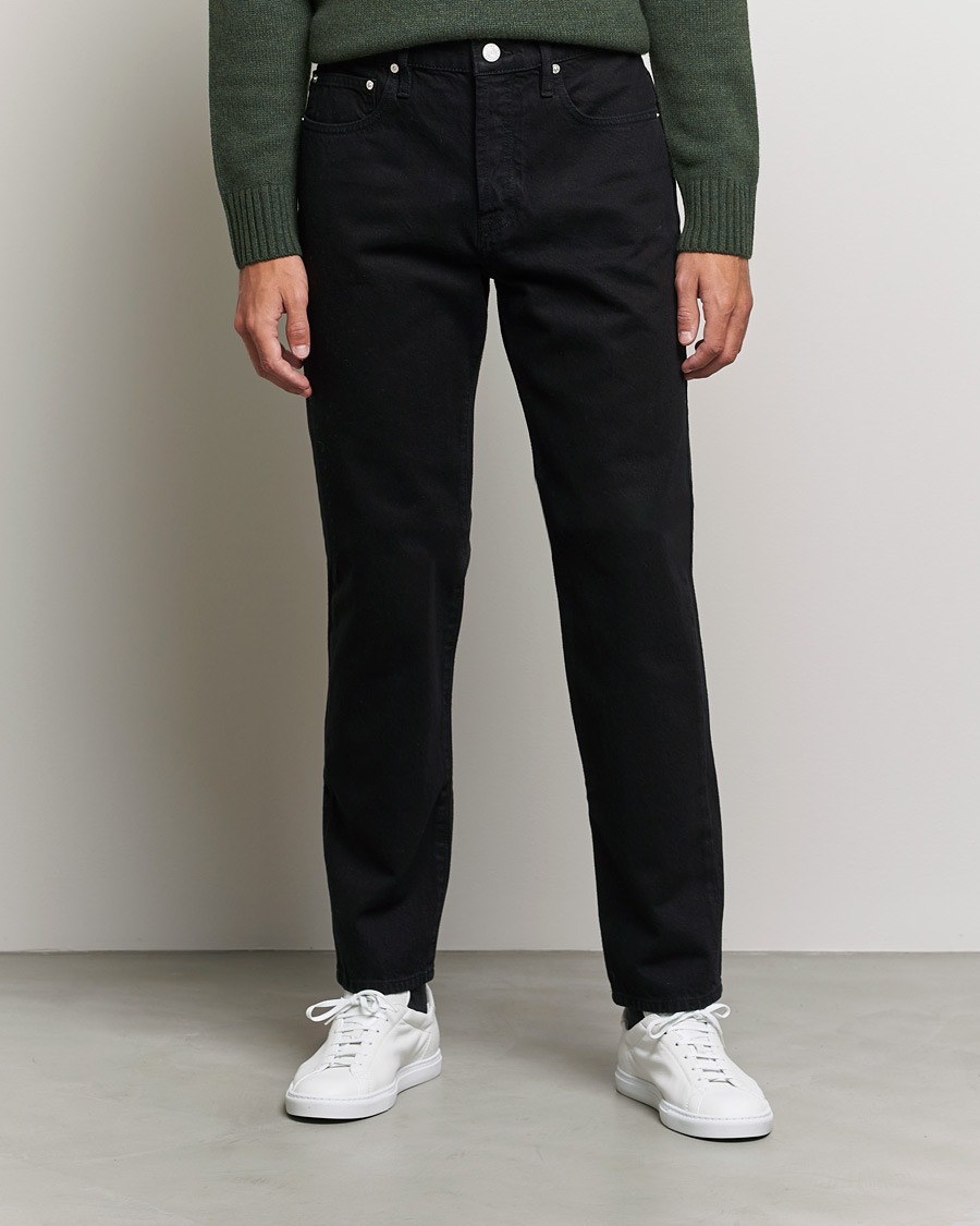 Herre | Straight leg | FRAME | Stacked Straight Jeans Film Noir