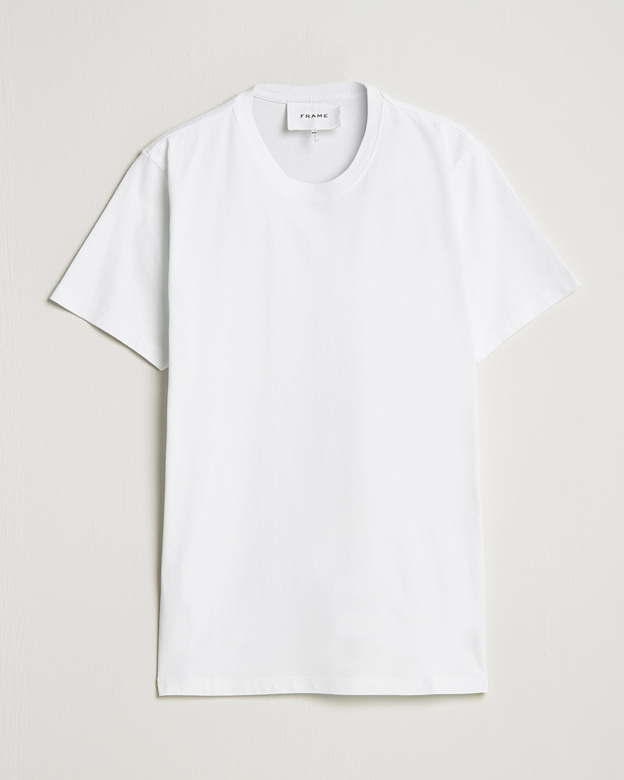 Herre | T-Shirts | FRAME | Logo T-Shirt Blanc