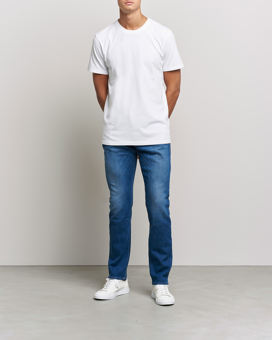 Herre | T-Shirts | FRAME | Logo T-Shirt Blanc