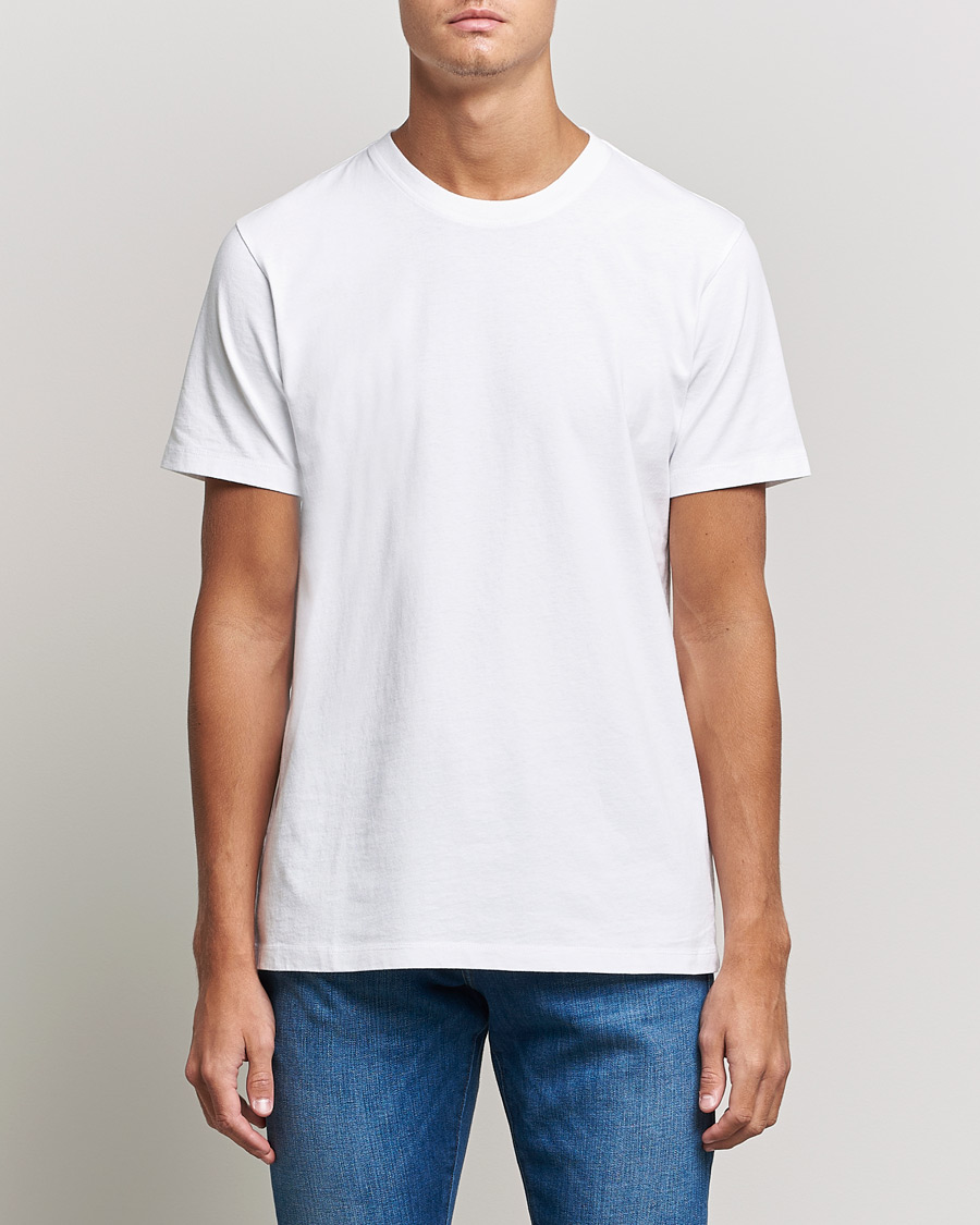 Herre |  | FRAME | Logo T-Shirt Blanc