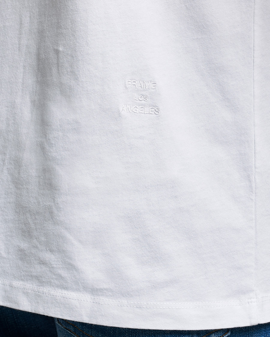 Herre | T-Shirts | FRAME | Logo T-Shirt Blanc