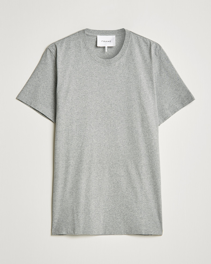 Herre | T-Shirts | FRAME | Logo T-Shirt Grey