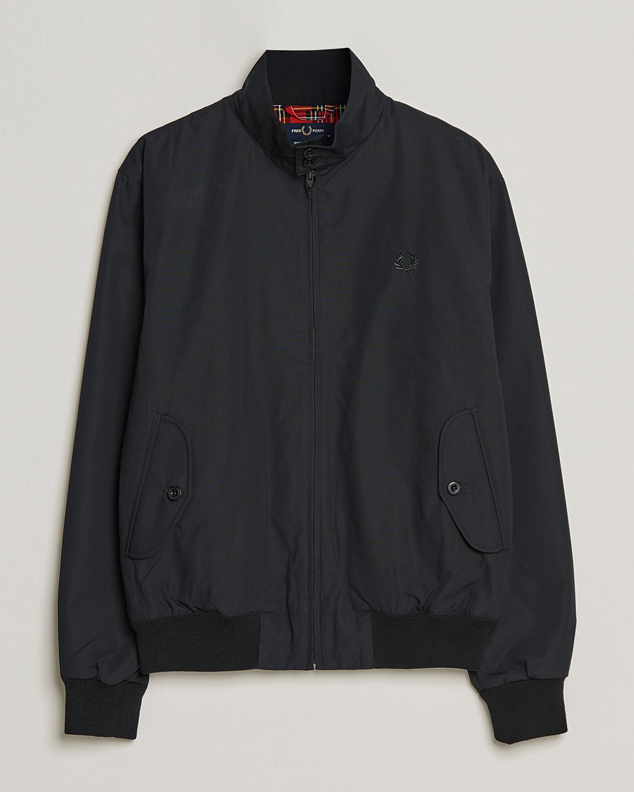 Herre |  | Fred Perry | Harrington Made In England Jacket  Black