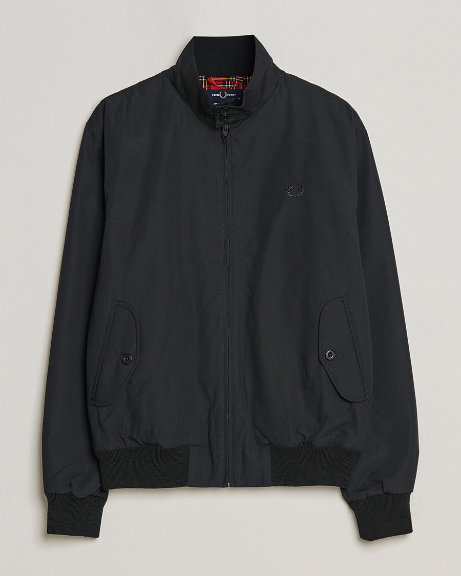 Herre | Jakker | Fred Perry | Harrington Made In England Jacket Black