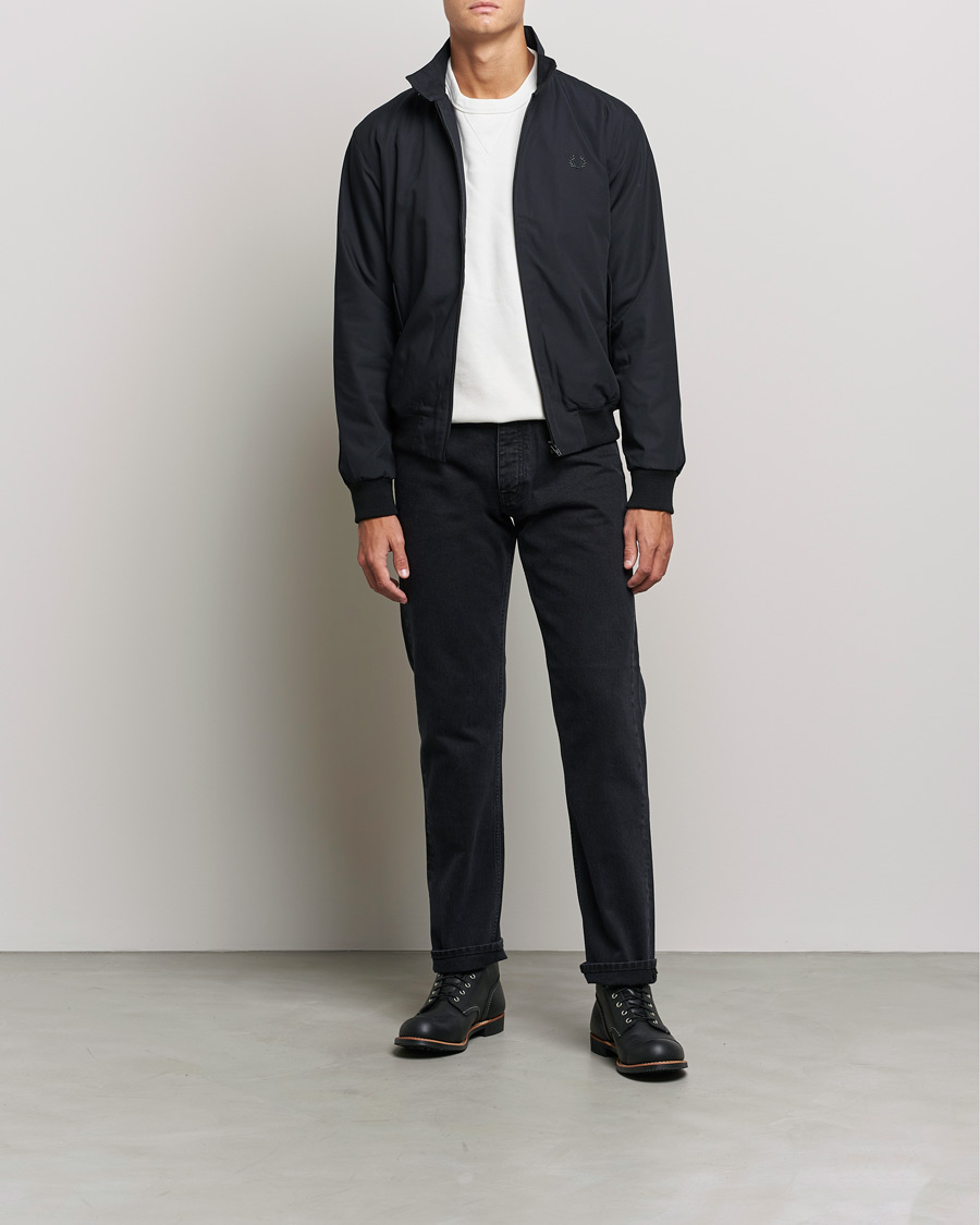 Herre | Jakker | Fred Perry | Harrington Made In England Jacket Black